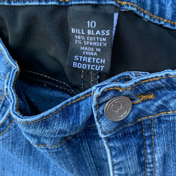 Bill Blass Stretch Bootcut Blue Jean Size 10 - Picture 2 of 4